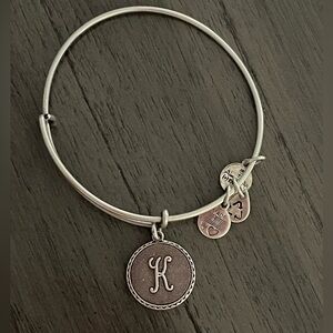 Alex and Ani K initial bracelet